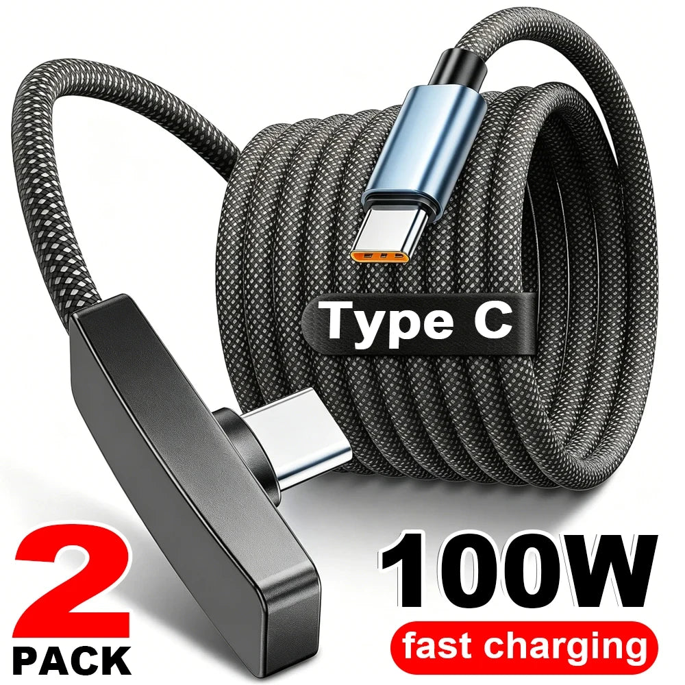 Right Angle USB Type C Charging Cable