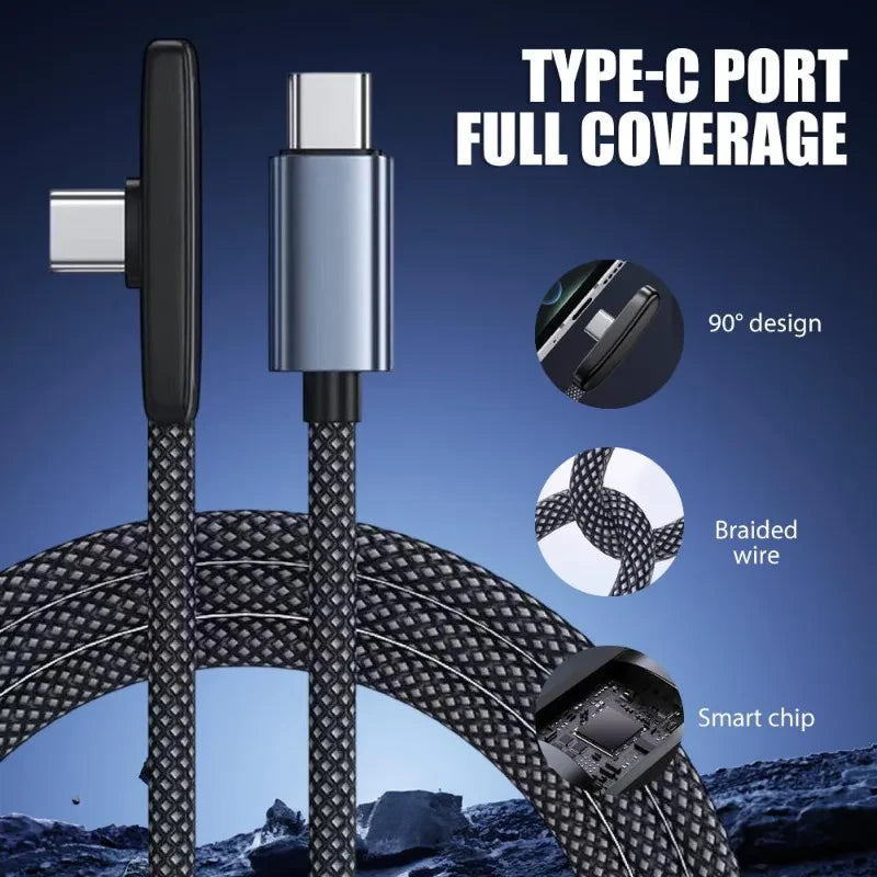 Right Angle USB Type C Charging Cable