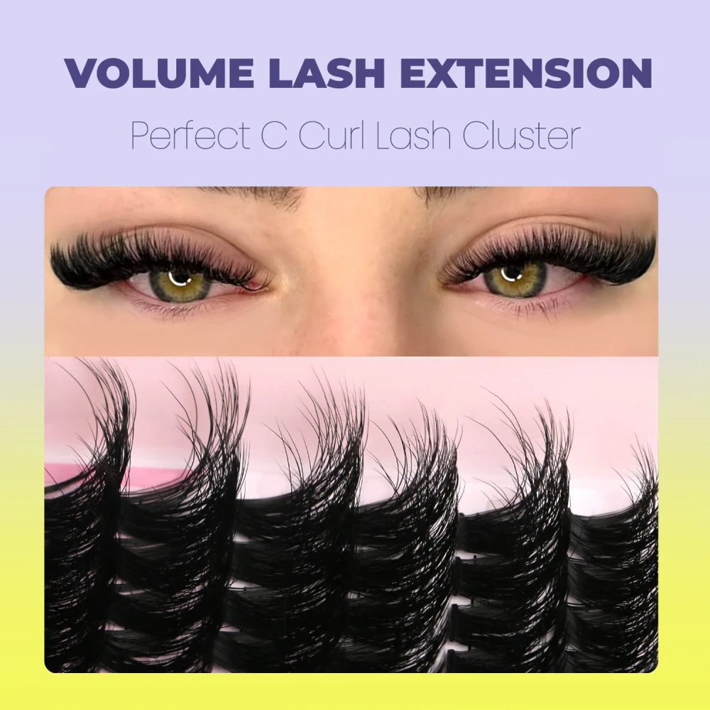 Wispy Individual Lash Clusters