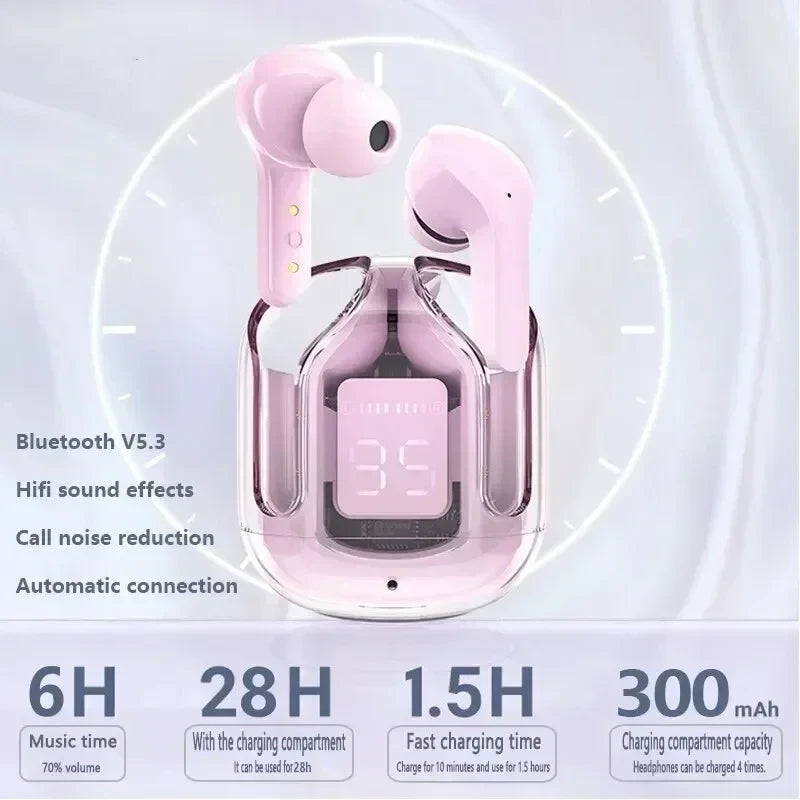 Transparent Wireless Sport Earphones