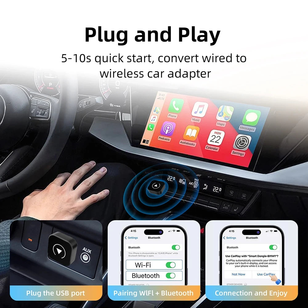 Wireless CarPlay Android Auto Adapter