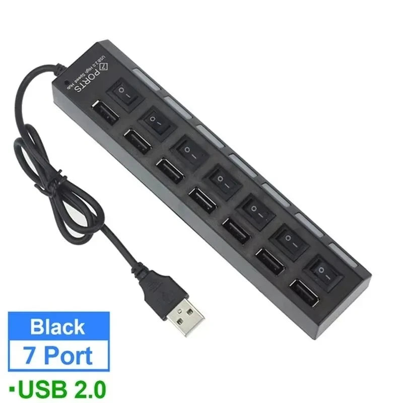 7-Port USB Computer Extension Hub