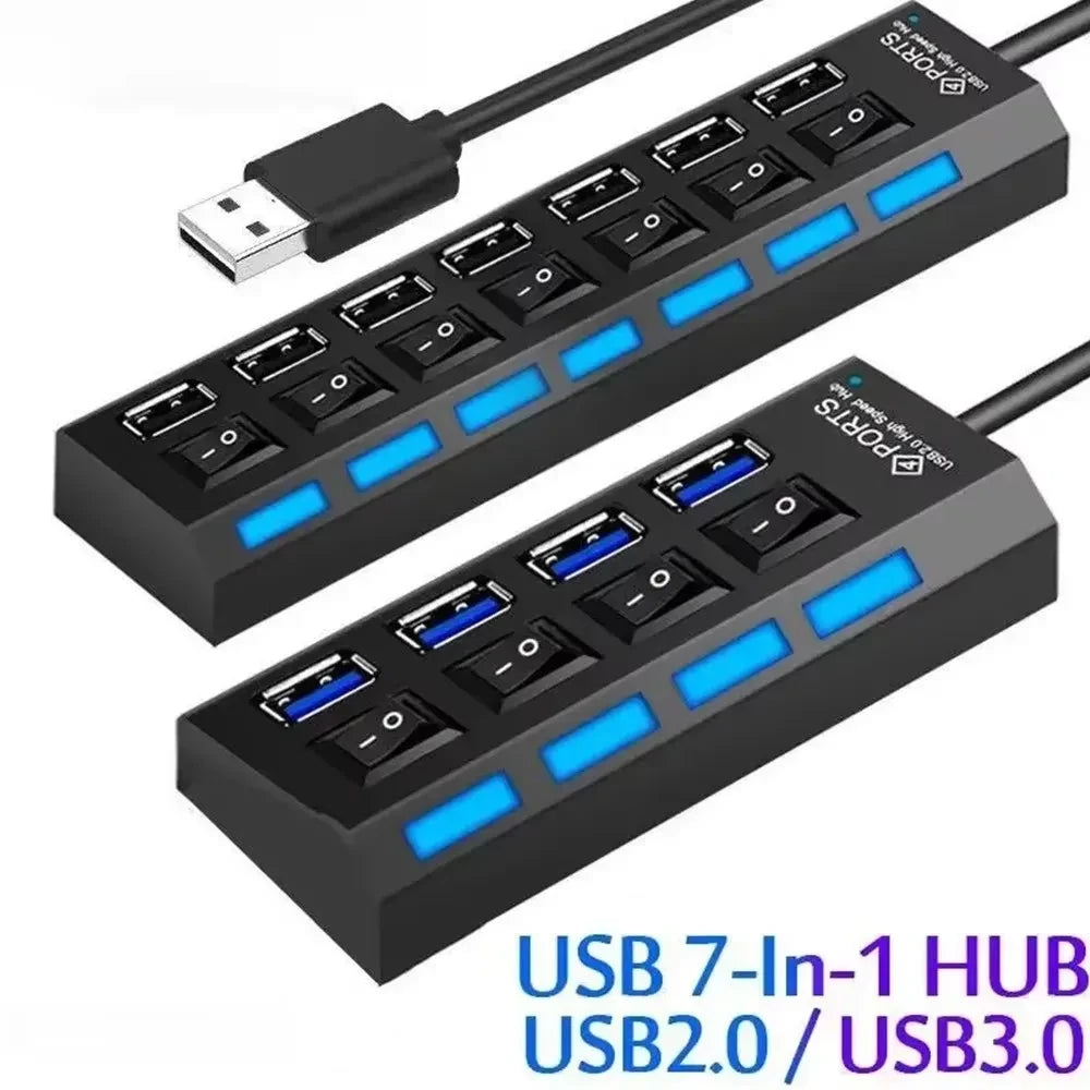 7-Port USB Computer Extension Hub