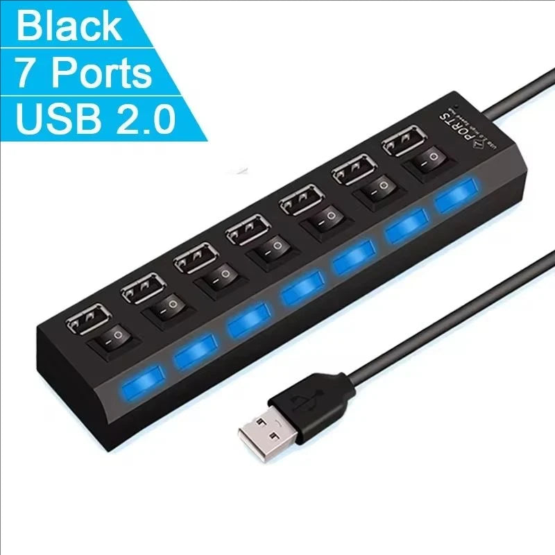 7-Port USB Computer Extension Hub