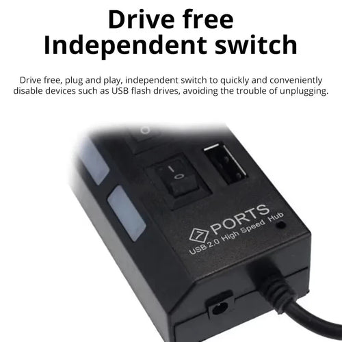 7-Port USB Computer Extension Hub