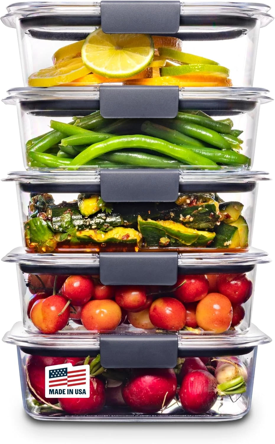Rubbermaid Brilliance Food Storage Container Set