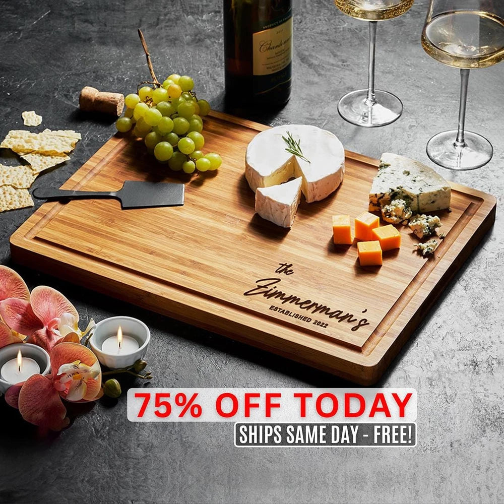 Engraved Bamboo Charcuterie Board