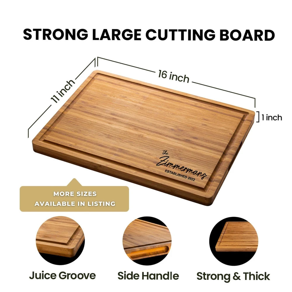 Engraved Bamboo Charcuterie Board