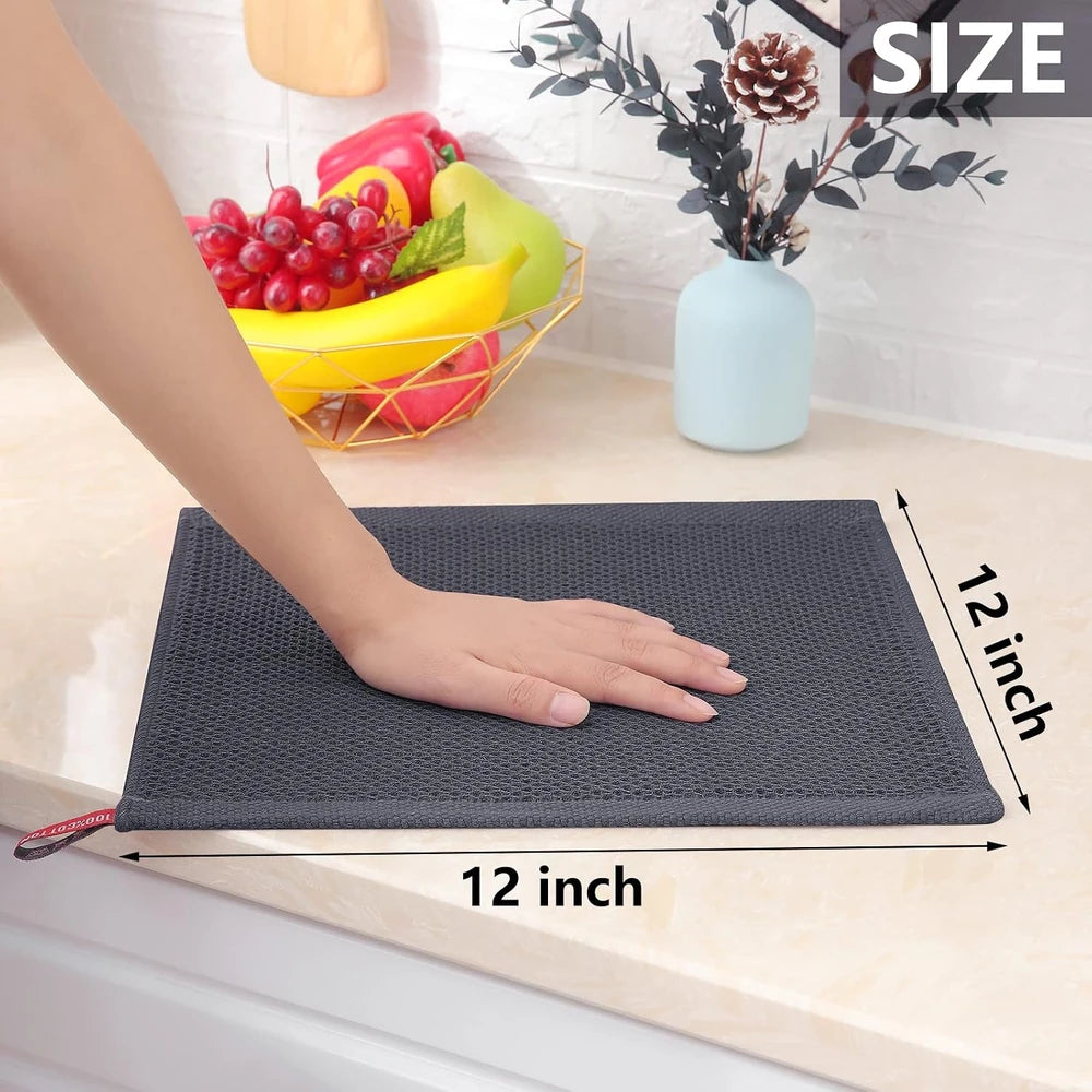 Homaxy Cotton Waffle Dish Cloths