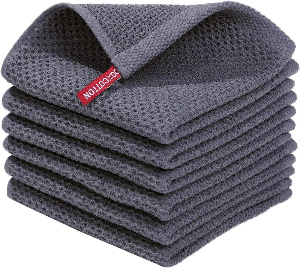 Homaxy Cotton Waffle Dish Cloths