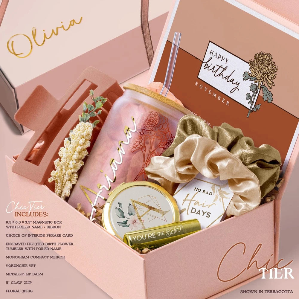 Birth Flower Personalized Gift Box