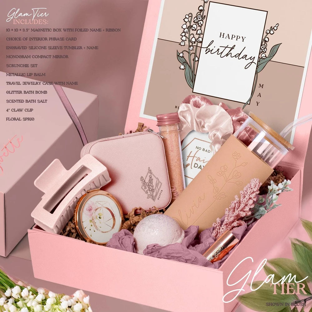 Birth Flower Personalized Gift Box
