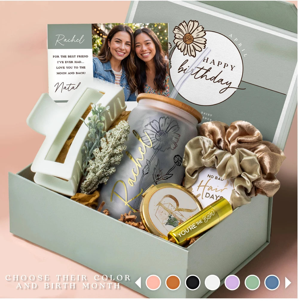 Birth Flower Personalized Gift Box