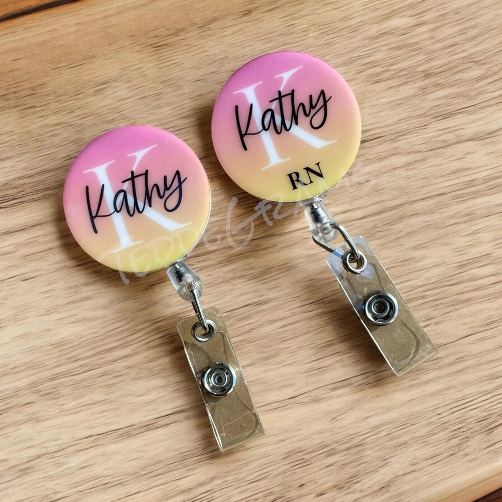 Personalized Retractable Nurse Badge Reel