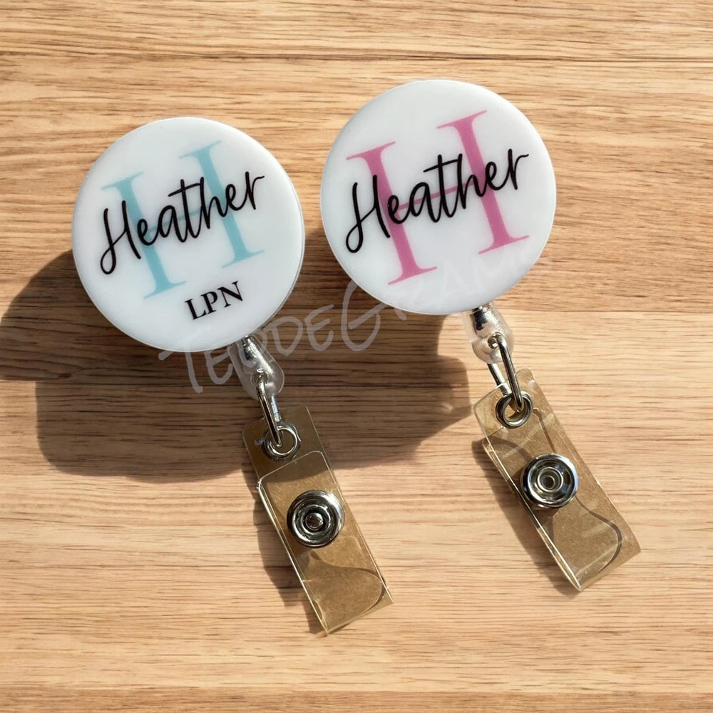Personalized Retractable Nurse Badge Reel
