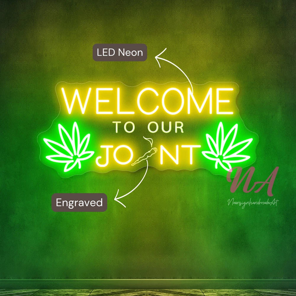 Cannabis Leaf Neon Sign