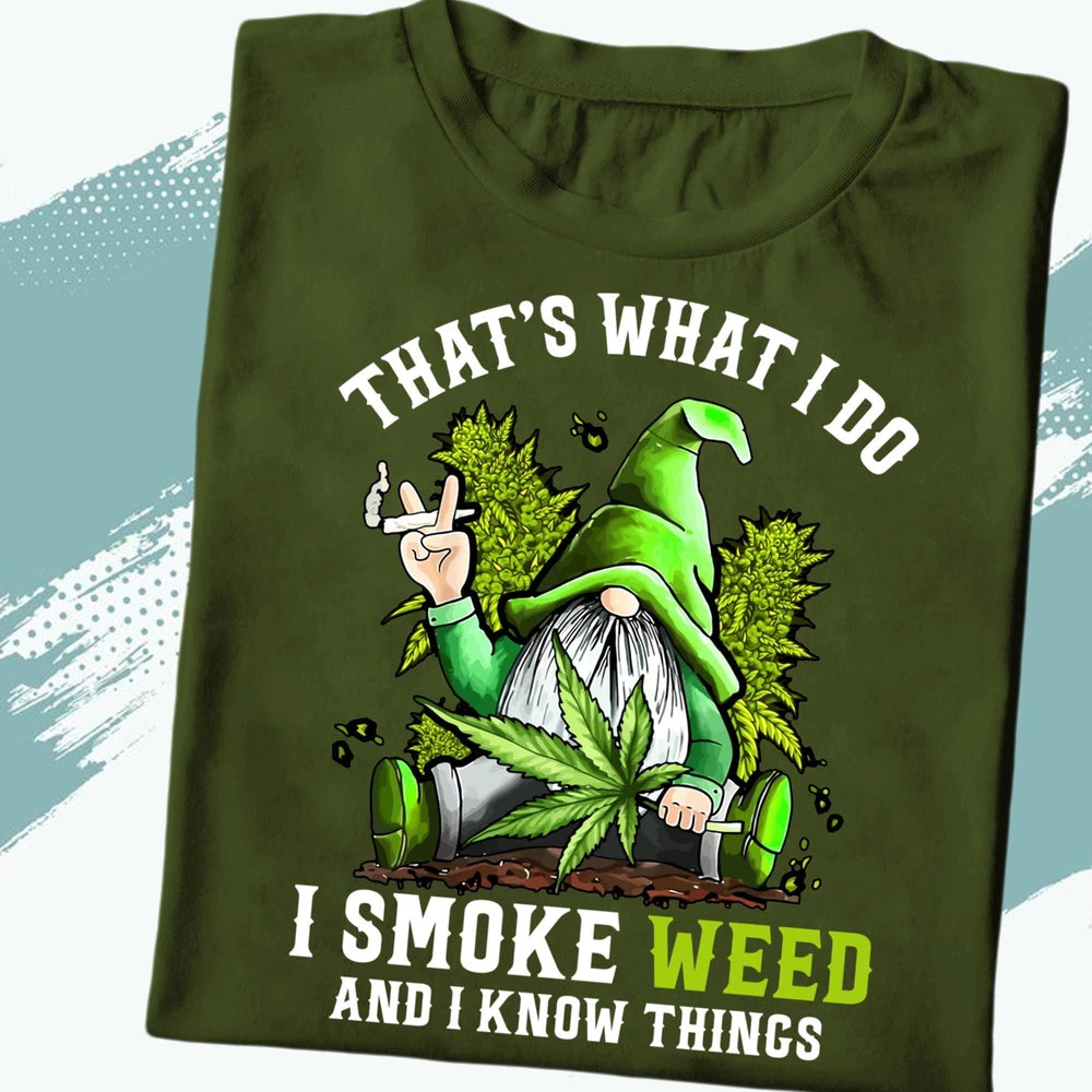 Funny Gnome Weed Shirt