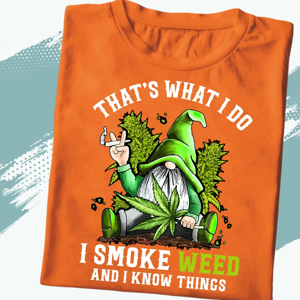 Funny Gnome Weed Shirt