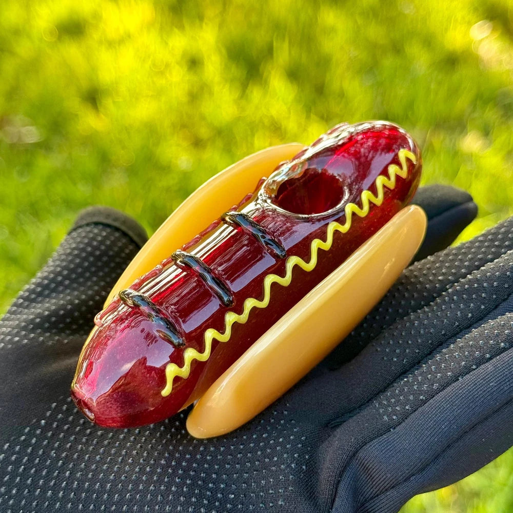 Hotdog Glass Tobacco Pipe