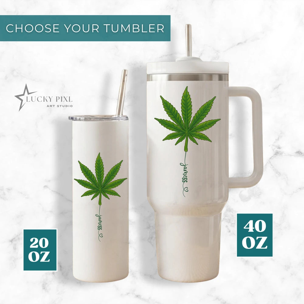 Personalized Cannabis Dispensary Tumbler
