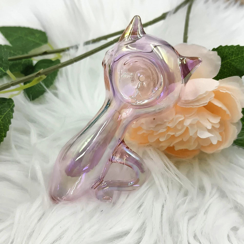 Pink Cat Glass Pipe
