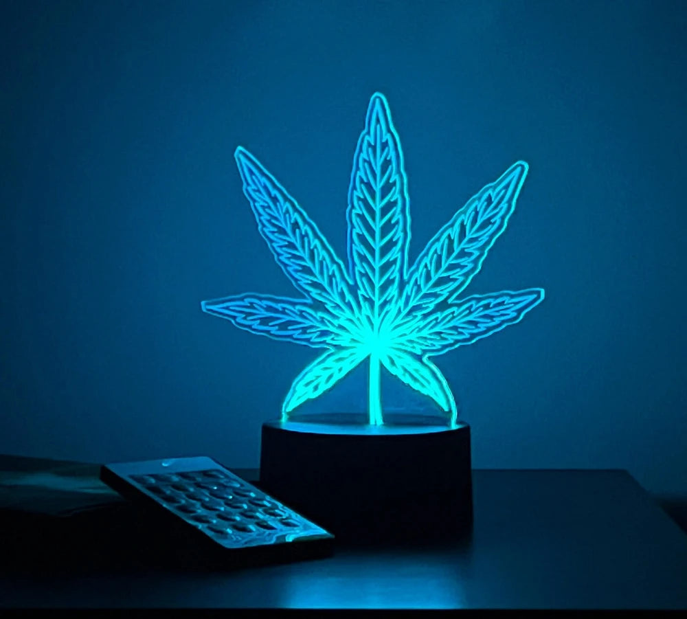 Cannabis Leaf LED Lamp