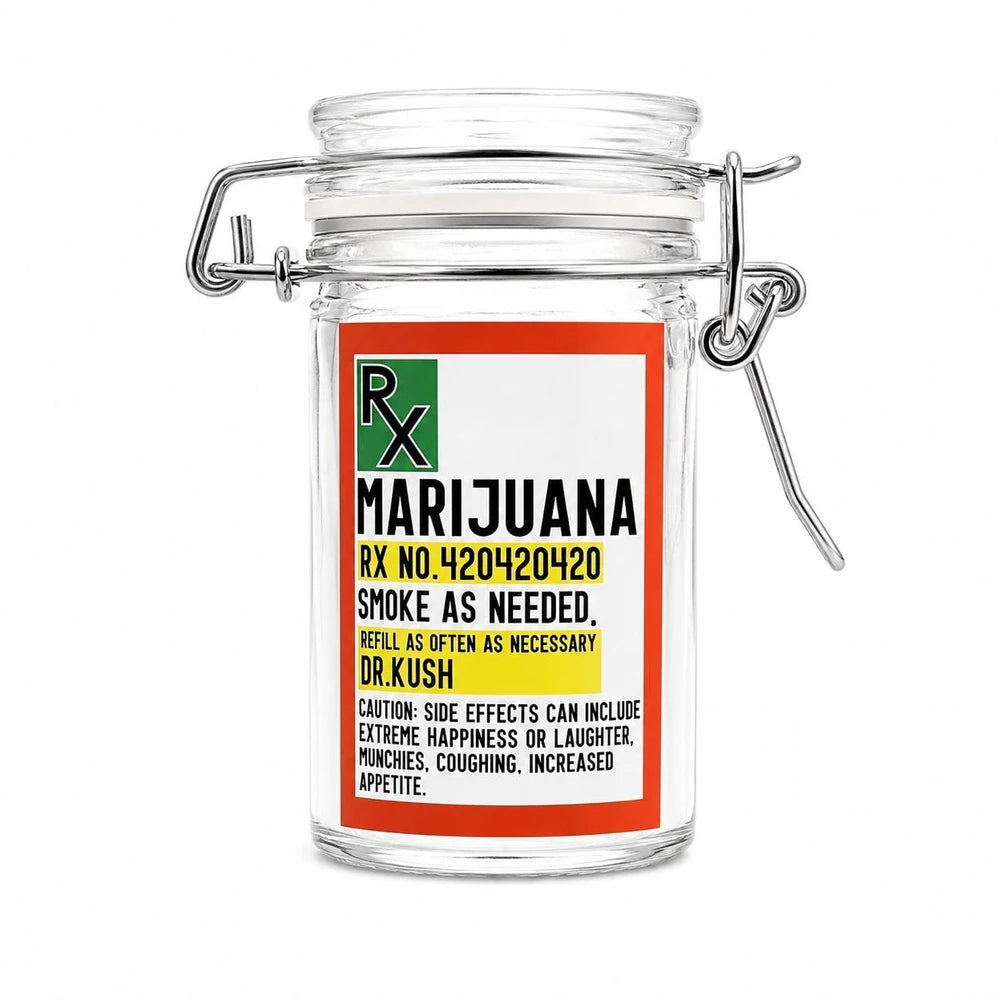 Airtight Glass Herb Stash Jar