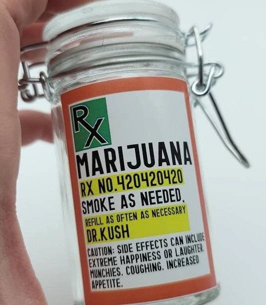 Airtight Glass Herb Stash Jar