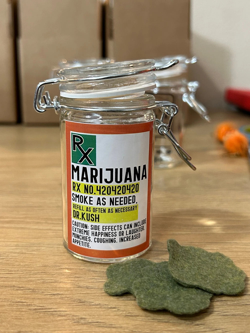 Airtight Glass Herb Stash Jar