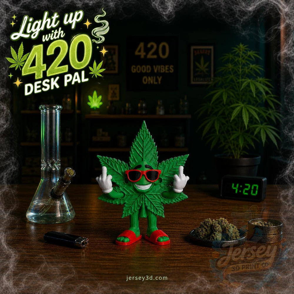 Funny Pot Leaf Figurine