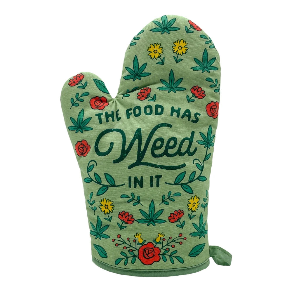 Funny Novelty Print Oven Mitt