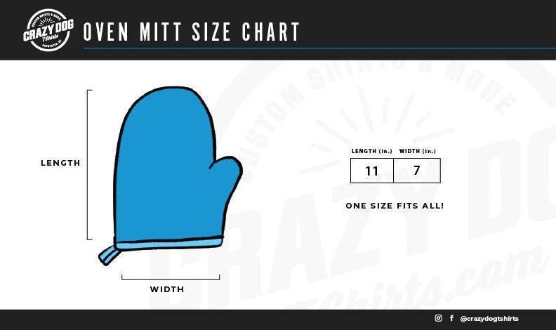 Funny Novelty Print Oven Mitt