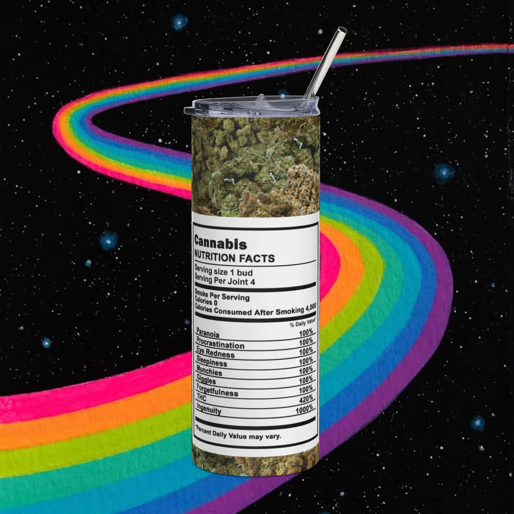 Cannabis Skinny Tumbler