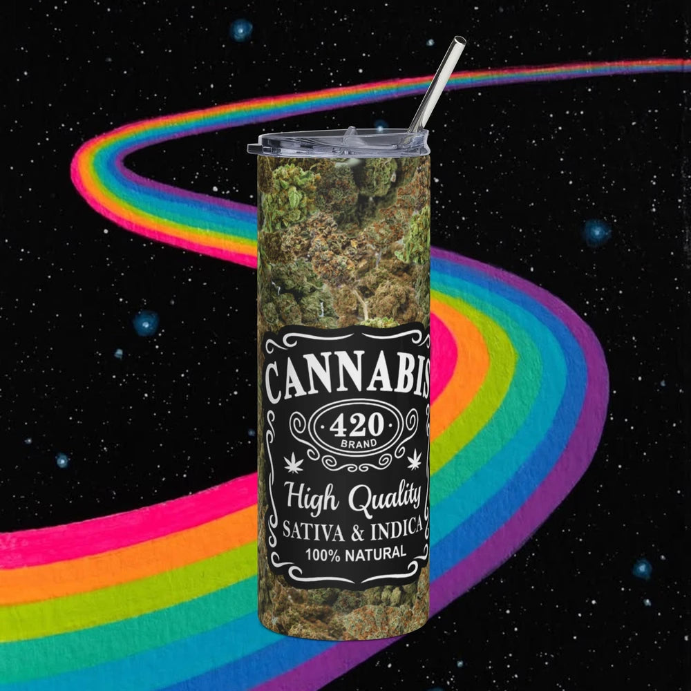 Cannabis Skinny Tumbler