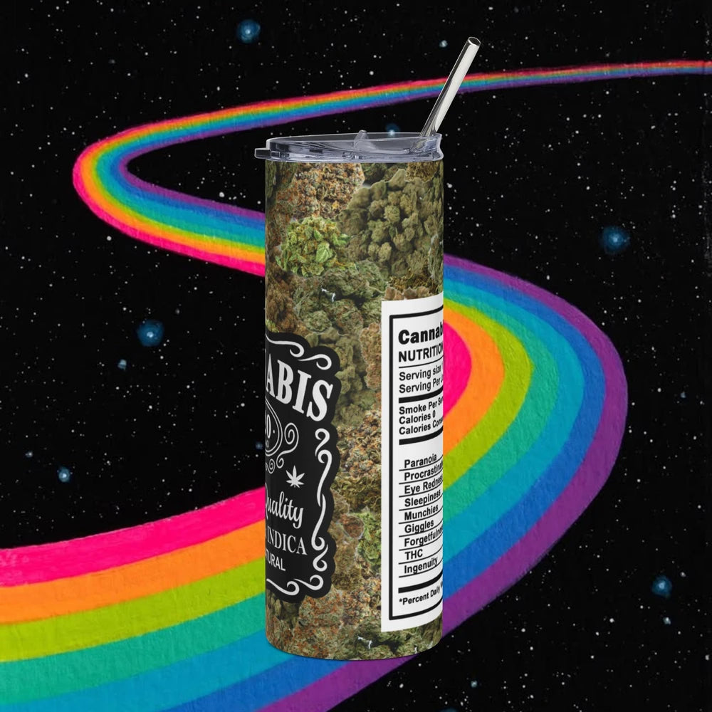 Cannabis Skinny Tumbler