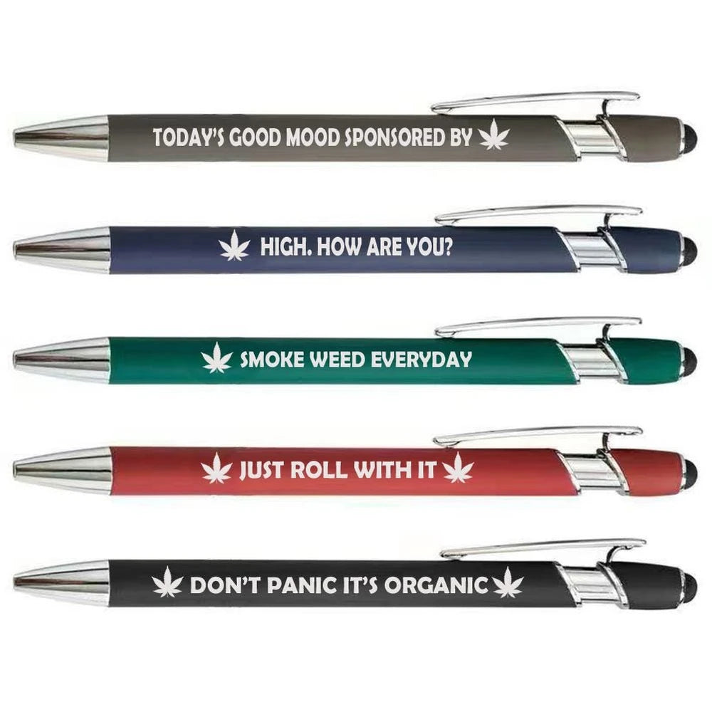 Cannabis Soft Touch Pen Set
