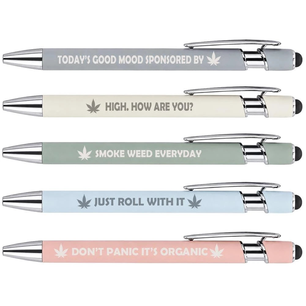 Cannabis Soft Touch Pen Set