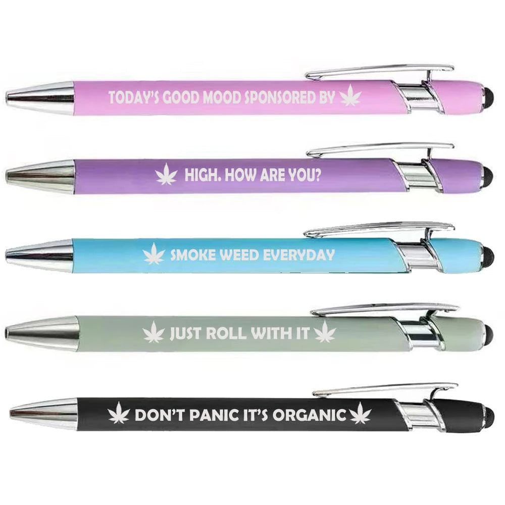 Cannabis Soft Touch Pen Set