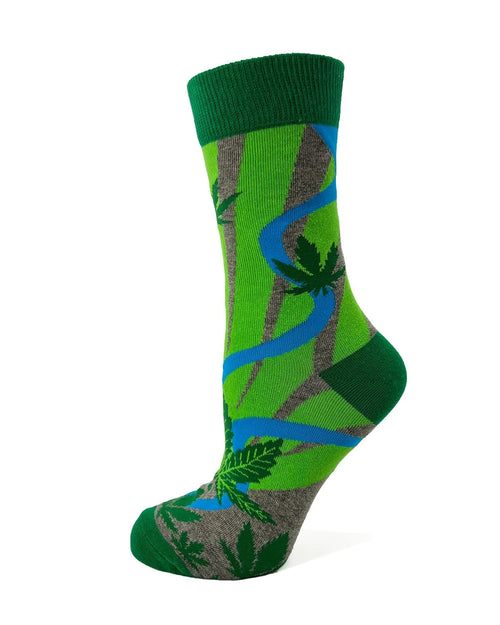 Cannabis Novelty Crew Socks