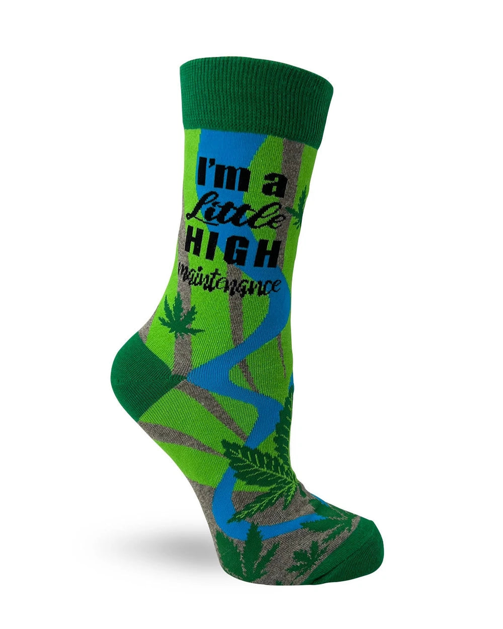 Cannabis Novelty Crew Socks