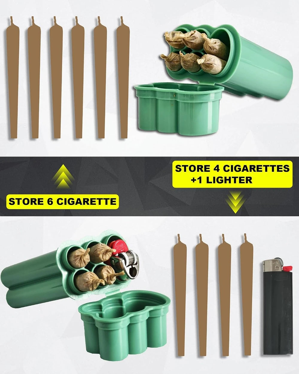 Plastic Pre-Roll Cone Holder Case