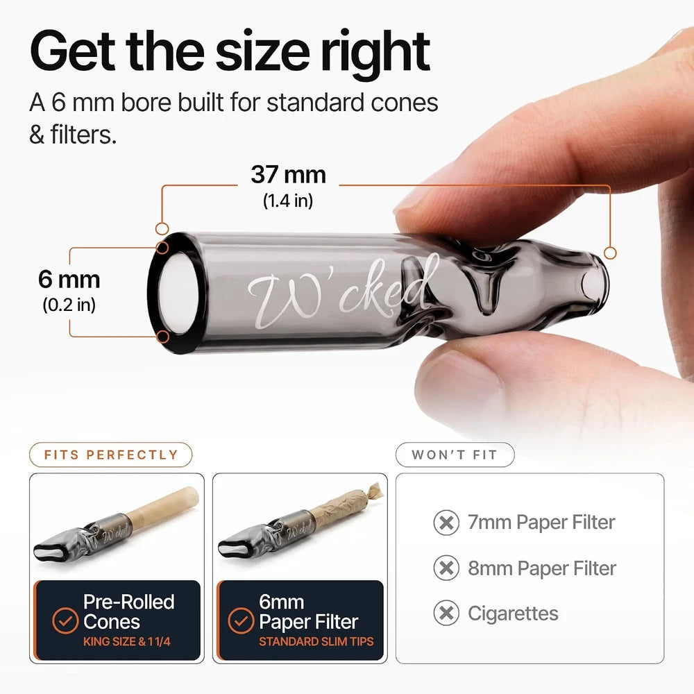 Reusable Glass Filter Tips