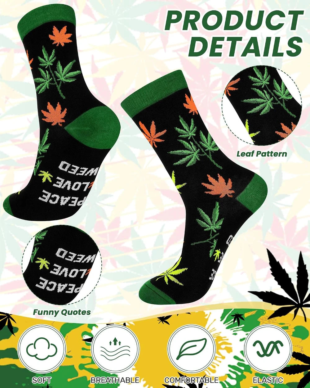 Skicuff Weed Socks