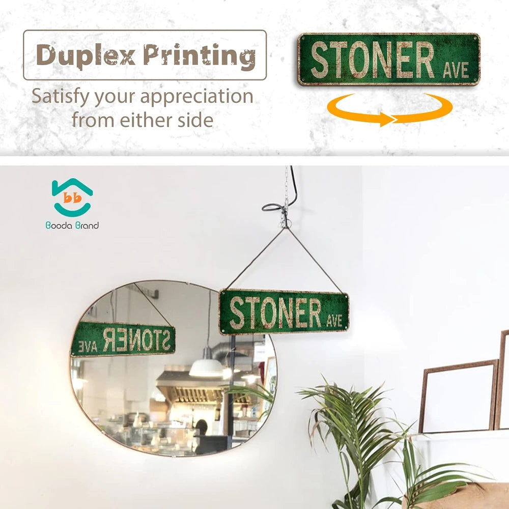 Vintage Street Sign Bar Set