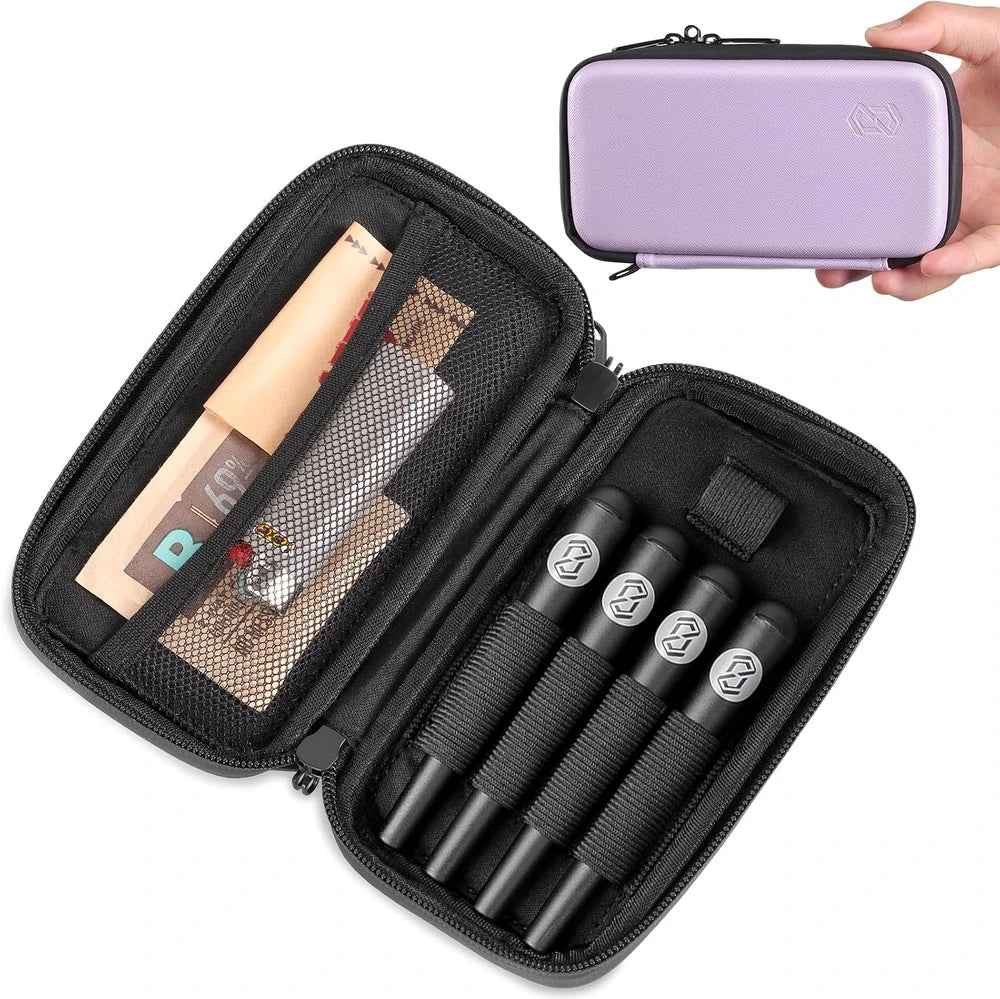 Purple Hard Shell Pocket Organizer Case