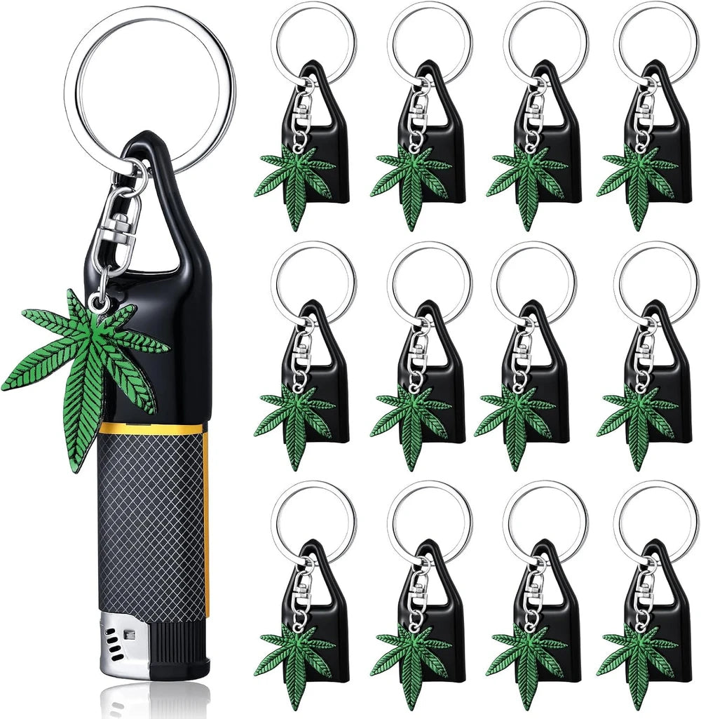 Cinnvoice Weed Keychain Lighter Holder Set
