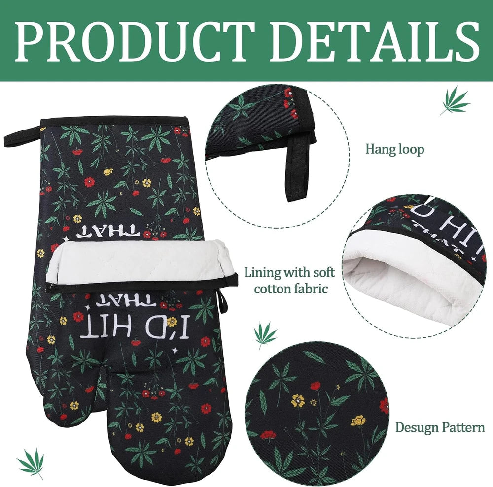 Reallnaive Marijuana Themed Kitchen Accessory Set