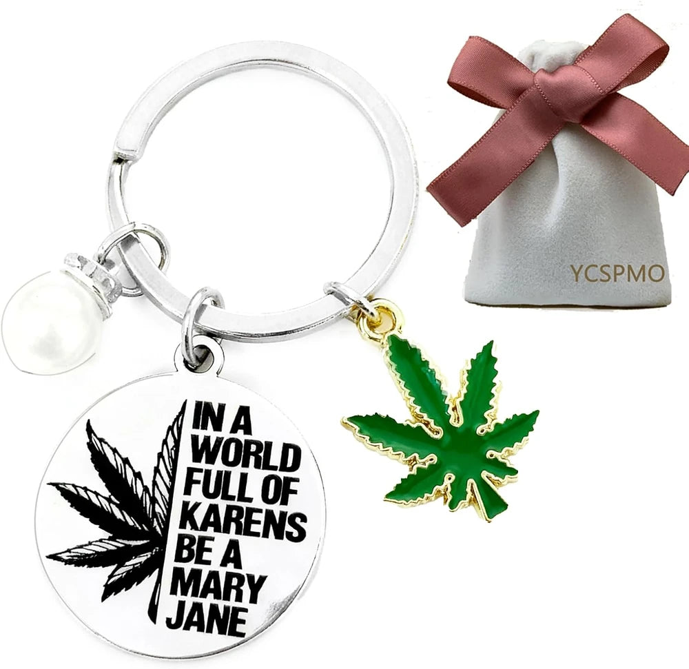 Funny Cannabis Keychain