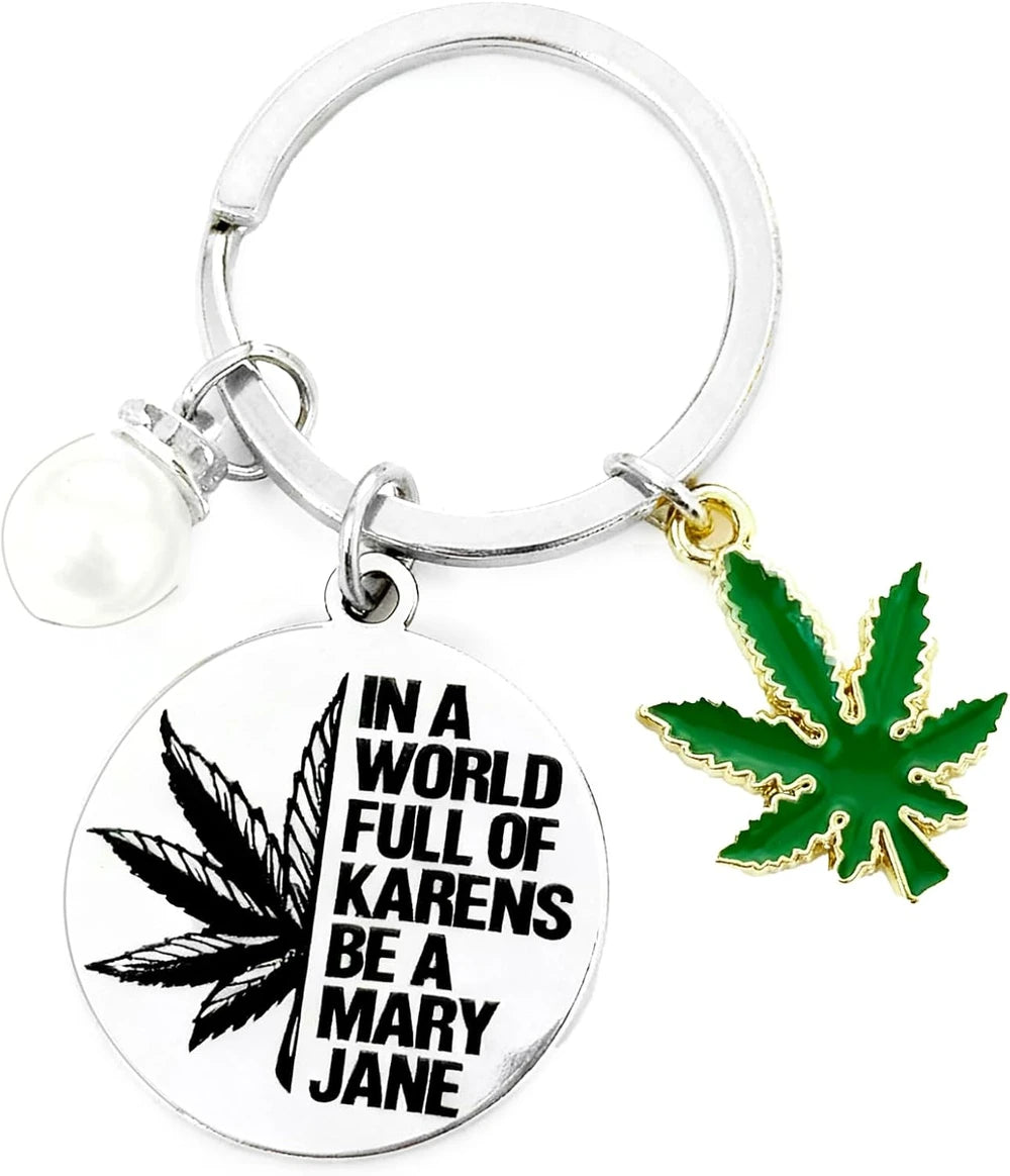 Funny Cannabis Keychain