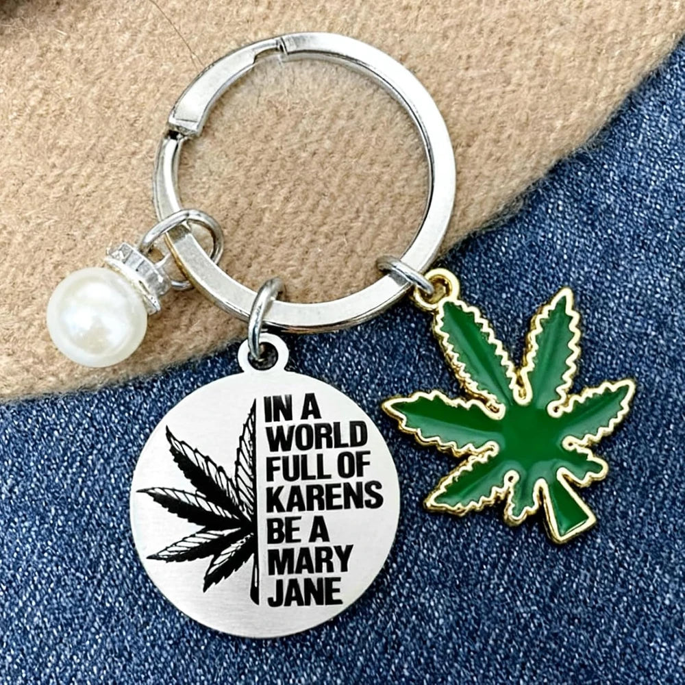 Funny Cannabis Keychain
